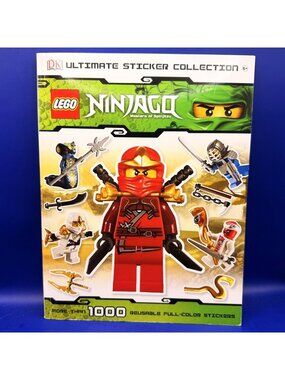 LEGO Ninjago Ultimate 1000 Reusable Sticker Collection Book DK 2012 Partial Used